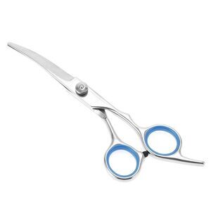 Pet Grooming Scissors for Pets Shop 5.5 Inches Silver Tone Blue